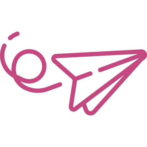 Pictogramme d'un avion en papier